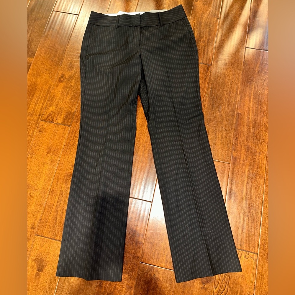 Ann Taylor Navy Pinstripe Trousers